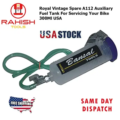 Royal Vintage Spare A112 Auxiliary Fuel Tank For Servicing Your Bike 300Ml USA • $16.79
