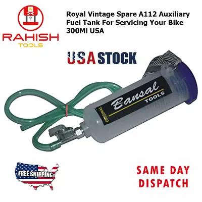 Royal Vintage Spare A112 Auxiliary Fuel Tank For Servicing Your Bike 300Ml • $15.95