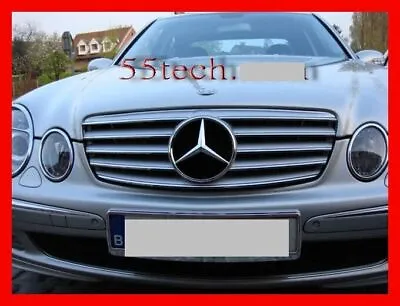 Mercedes W211 Grill E320 E500 E55 Grille CL E350 AMG Silver 2003 2005 2006 2004 • $165