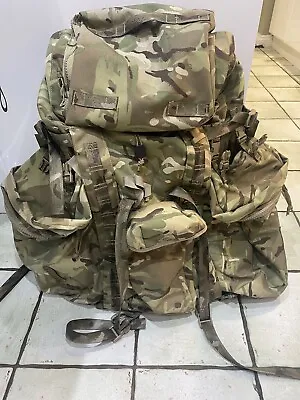 £120 • Buy British Army MTP CAMO IRR AND FRAME LONG BACK CONVOLUTED BERGEN SIDE POUCHES