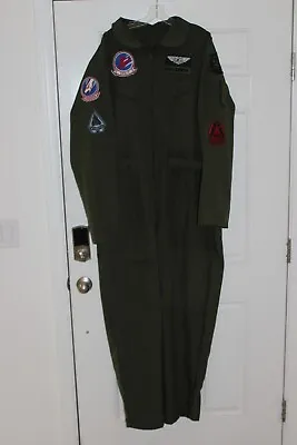 Top Gun Maverick Halloween Costume Flight Suit Military Pilot-Paramount Adult XL • $42