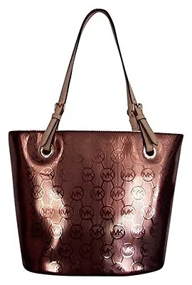 Michael Kors Jet Set Medium Cocoabrown Metallic Grab Bagtote • $274.99