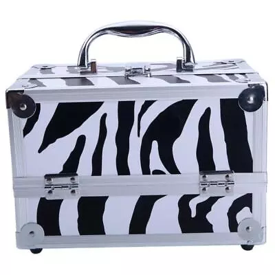 Fashion Travel Aluminum Makeup Train Case Cosmetic Tattoo Jewelry Box And Mirror • $21.85