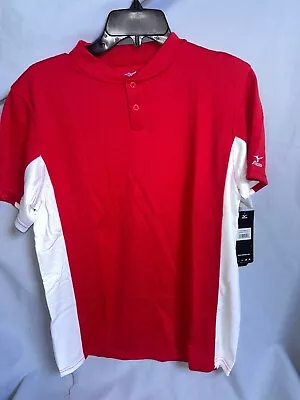 MIZUNO DryLite Men's Red Baseball Shirt Lightweight Performance Size YM • $19.99