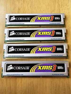 Corsair XMS3 DDR3 4GB TR3X3G133C9  DDR3-1333MHz Platinum Series KIT (4 Sticks) • £11.99