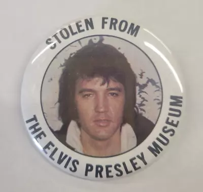 Rare Vintage Elvis Presley Pin Pinback Button Pancake Pin Elvis Presley Museum • $4.99