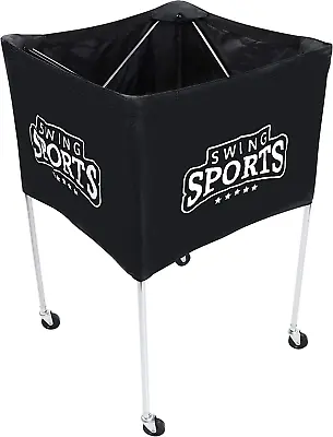 Portable Ball Cart On Wheels - 40 X 24in Volleyball Cart With Wheels Equipment S • $128.99