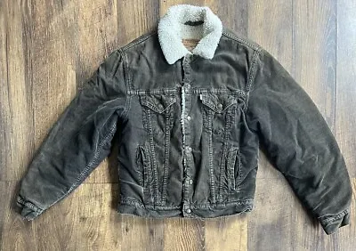 Vintage 90’s Levi’s White Tag Corduroy Sherpa Jacket • $75.22