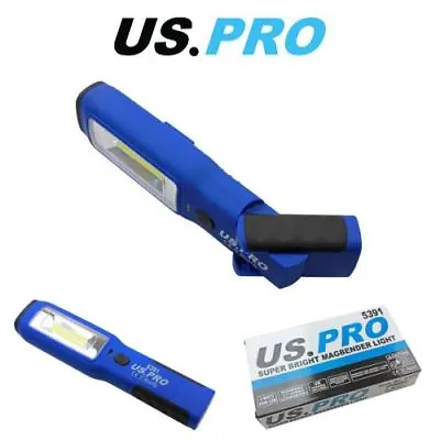 US PRO Blue & Black Super Bright Magbender Light - Inspection Light  - LED Torch • £18.88