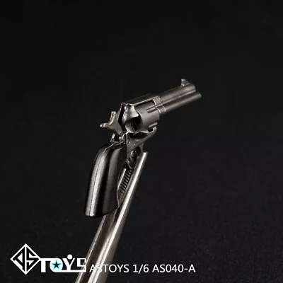 1/6 Revolver Pistol Gun Toy Black Accessories For 12'' Figure Model Soldier Doll • $11.77