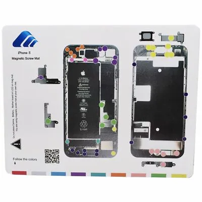 Screw Management Diagram For Apple IPhone 8 4.7  Magnetic Manage Project Mat UK • £5.15