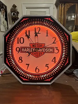 Harley Davidson King Of The Highway Neon Spinner Octagon • $1800
