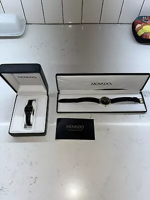 PACKAGE DEAL Vintage Movado Thin Gold Plated Quartz 87.45.882 And 87.A1.820 • $499