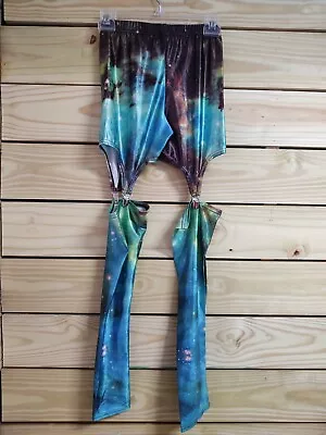 Women's Leggings W/Suspenders - Color Tie-Dye - Size Medium • $12