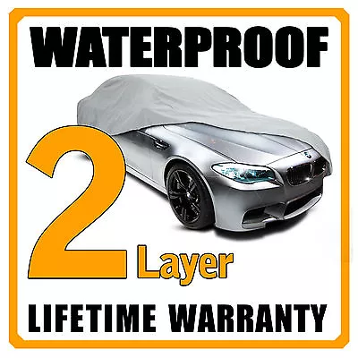 2 Layer Car Cover Breathable Waterproof Layers Outdoor Indoor Fleece Lining Fit • $34.95