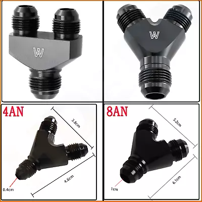 4/8/10/16AN Y Block Flare Fuel Line Hose Fitting Junction Coupler To 4/6/8/12AN • $34.95