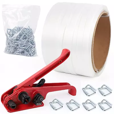 Woven-Cord-Strapping-Banding-Kit - Pallet Packaging Banding Tool Heavy Duty Tens • $105.99