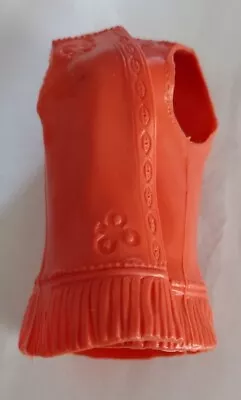 1960's-70's Marx Johnny West Princess Wildflower Orange Leather Vest Nice Cond • $5.99