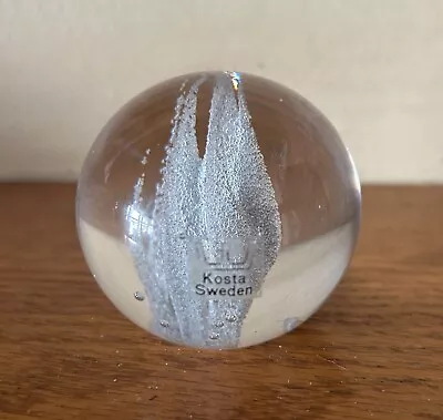 Kosta Boda Vicke Lindstrand Signed Seaweed Paperweight • $25