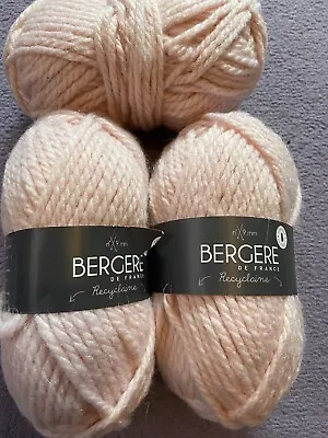 £10 • Buy 🧶300g Bergere De France Recyclaine Chunky Knitting Wool Yarn 10206 Hibiscus