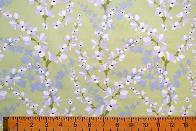 FLORAL COTTON FABRIC Rose & Hubble Vintage Floral Ditsy Flower POPLIN MATERIAL • £4.99