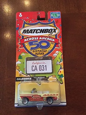 Matchbox Across America California 1955 Chevrolet Bel Air Die Cast 1:64(B77) • $5.99