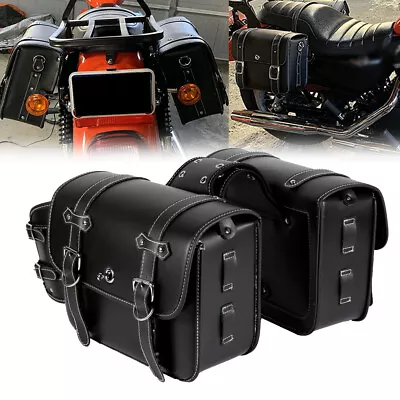 Motorcycle Side Saddle Bags For  Suzuki Boulevard C50 C90 C109R M109R M50 M90 • $109.99