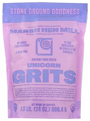Marsh Hen Mill Organic Stone Ground Unicorn Grits 24 OZ (formerly Geechie Boy) • $19.99