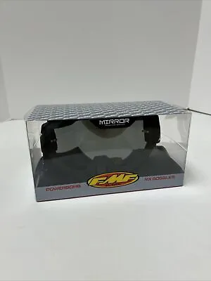 NEW FMF Powerbomb MX Goggles Rocket Black Mirror Silver Lens F-50200-252-01 • $34.99