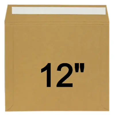 Brown LP 12  Vinyl Card Mailer 500gsm Peel & Seal Envelopes LOT • £10.45