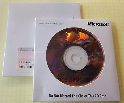 Microsoft MS Office 2007 Basic Edition BE Full English Version NA BRAND NEW • $41