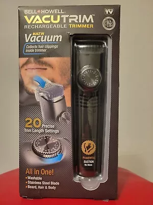 Bell And Howell Vacutrim Vacuum Hair Trimmer - Black (8760) • $18