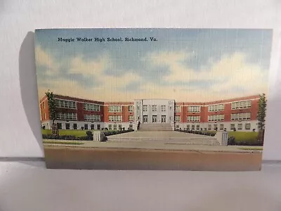 Maggie Walker High School Richmond VA Vintage Postcard • $6.95