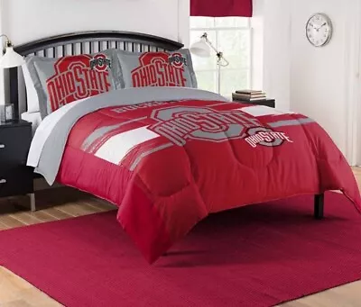 Ohio State Buckeyes NCAA Comforter & Sham Set Full/Queen - W11018687289 • $99.95