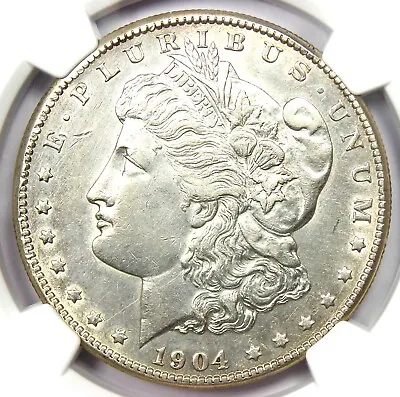 1904-S Morgan Silver Dollar $1 Coin - Certified NGC AU Details - Rare Date! • $992.75