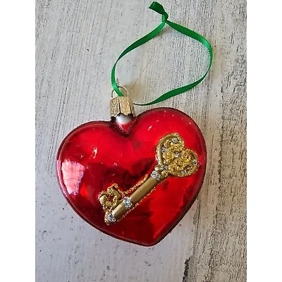 OWC Old World Heart Locket Glass Part Ornament Valentine's • $11.86