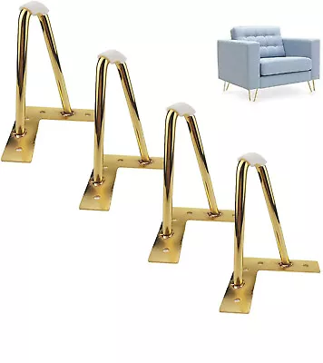 £16.49 • Buy 4 X Hairpin Legs / Hair Pin Legs Set For Furniture Bench Desk Floor Protectors