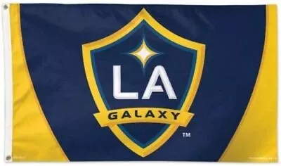 LOS ANGELES LA Galaxy Football / Soccer Logo Flag 3x5ft - With Grommets • $19.99
