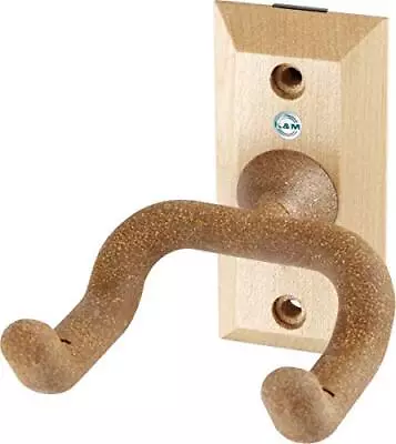  K & M 16220 Guitar Holder (Cork) 8.2 X 5.5 X 11.5 Cm Wood • $41.91