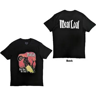 MEAT LOAF - Official Unisex T- Shirt -  Bat Out Of Hell Cover - Black  Cotton • £18.99