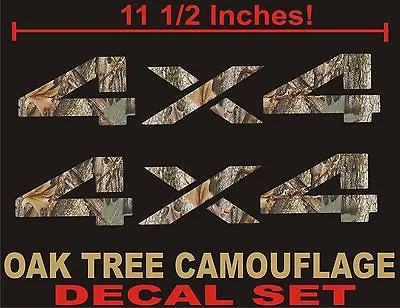  4x4 Truck Decals (Set) REAL TREE CAMOUFLAGE CAMO For Chevy Ford Dodge • $13.99