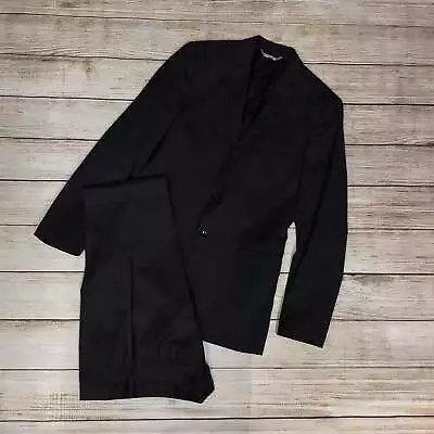 Dolce & Gabbana D&G Black Wool & Silk Blend Suit Size 44-46 • £180