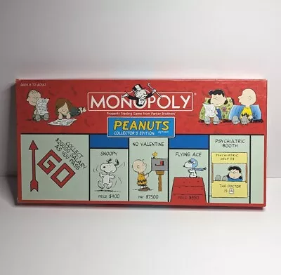 Monopoly Peanuts Collector's Edition Game 2002 Snoopy Charlie Brown • $19.99