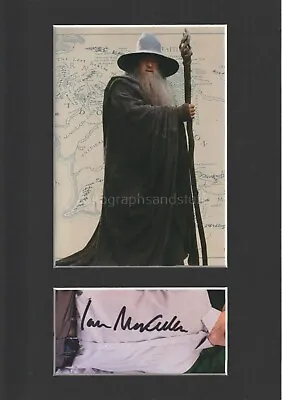 Ian McKellen Hand Signed A4 Mount Autograph Autographed The Lord Of The Rings B • £99.99