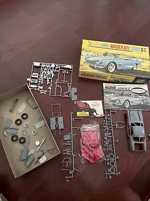 Maserati 3500 G.T. Aurora 1:25 Model Kit # 564-198 Open Box ~ 1964 • $49