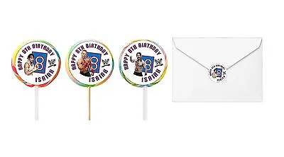 £2.94 • Buy 30 WWE World Wrestling Birthday Stickers Lollipop Labels Party Favors 1.5 In ANY
