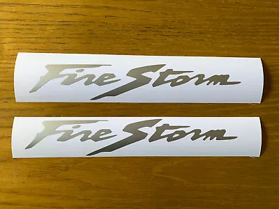 2x Honda VTR Firestorm Fuel Tank Stickers Silver 285mm X 48mm • £9.99
