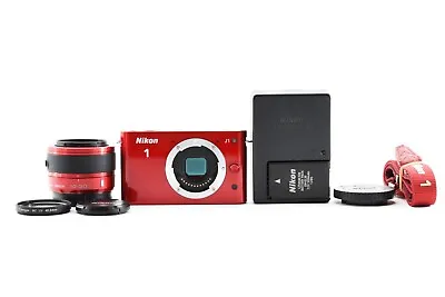 Nikon 1 J1 10.1MP Digital Camera Red Body W/10-30mm VR Lens Set From Japan F/S • $317.43
