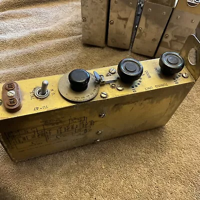 WW2 Military Radio BC610 Transmitter WWII Tuning Unit TU-47 2.0-2.5 MC Lot B • $25