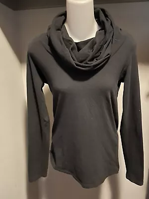 Majestic Paris 1 Black Long Sleeve Cowl Neck Tee  • $34